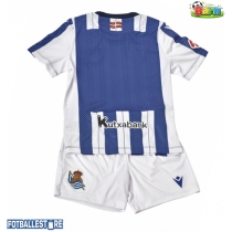 Real Sociedad Hjemmedraktsett Barn 2025-26 Kortermet (+ Korte bukser)